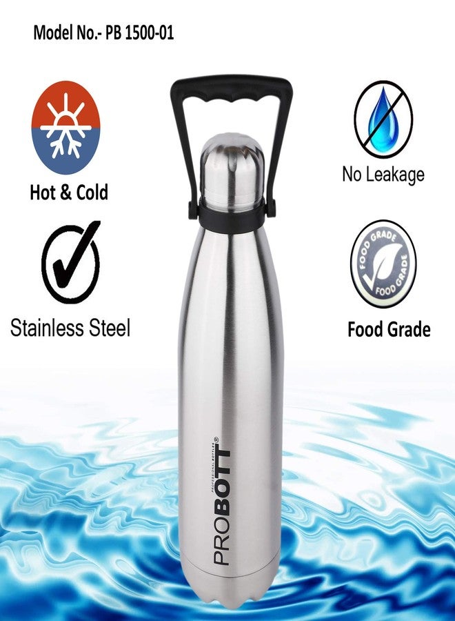PROBOTT Thermosteel Tradition Vacuum Flask 1500ml -Silver PB 1500-01 - Image 3